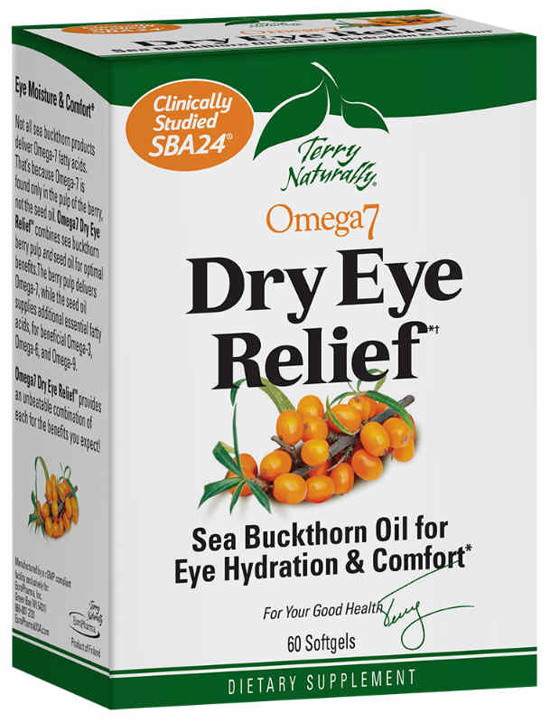 Europharma / Terry Naturally: Omega-7 Eye Relief 60 Softgels